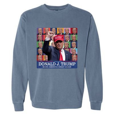 Donald Trump Era 2024 Trump Election Garment-Dyed Sweatshirt