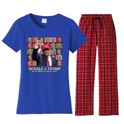 Donald Trump Era 2024 Trump Election Women's Flannel Pajama Set