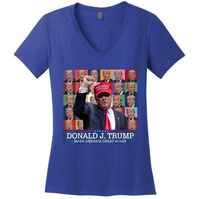 Donald Trump Era 2024 Trump Election Women's V-Neck T-Shirt