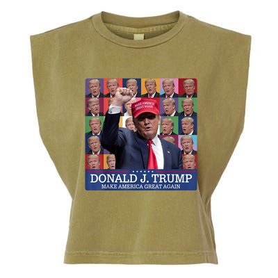 Donald Trump Era 2024 Trump Election Garment-Dyed Women's Muscle Tee