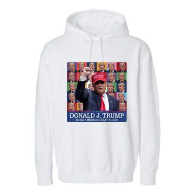 Donald Trump Era 2024 Trump Election Garment-Dyed Fleece Hoodie