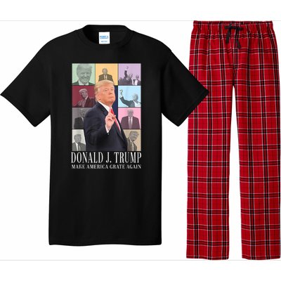 Donald Trump Era Funny Music Vote Trump For President 2024 Pajama Set