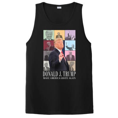 Donald Trump Era Funny Music Vote Trump For President 2024 PosiCharge Competitor Tank