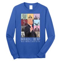 Donald Trump Era Funny Music Vote Trump For President 2024 Long Sleeve Shirt