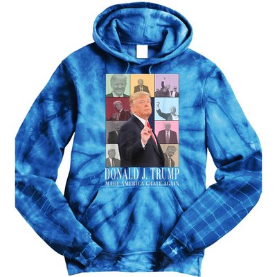 Donald Trump Era Funny Music Vote Trump For President 2024 Tie Dye Hoodie