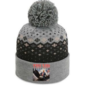 Donald Trump Eagle Usa Maga The Baniff Cuffed Pom Beanie