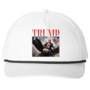 Donald Trump Eagle Usa Maga Snapback Five-Panel Rope Hat