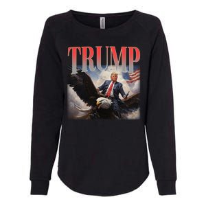 Donald Trump Eagle Usa Maga Womens California Wash Sweatshirt