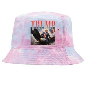 Donald Trump Eagle Usa Maga Tie-Dyed Bucket Hat