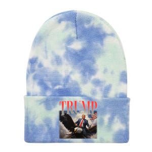 Donald Trump Eagle Usa Maga Tie Dye 12in Knit Beanie