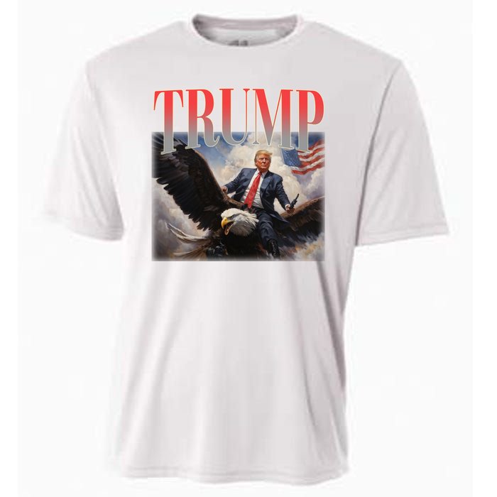 Donald Trump Eagle Usa Maga Cooling Performance Crew T-Shirt