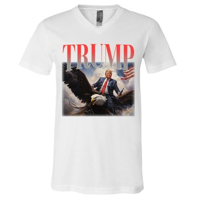 Donald Trump Eagle Usa Maga V-Neck T-Shirt