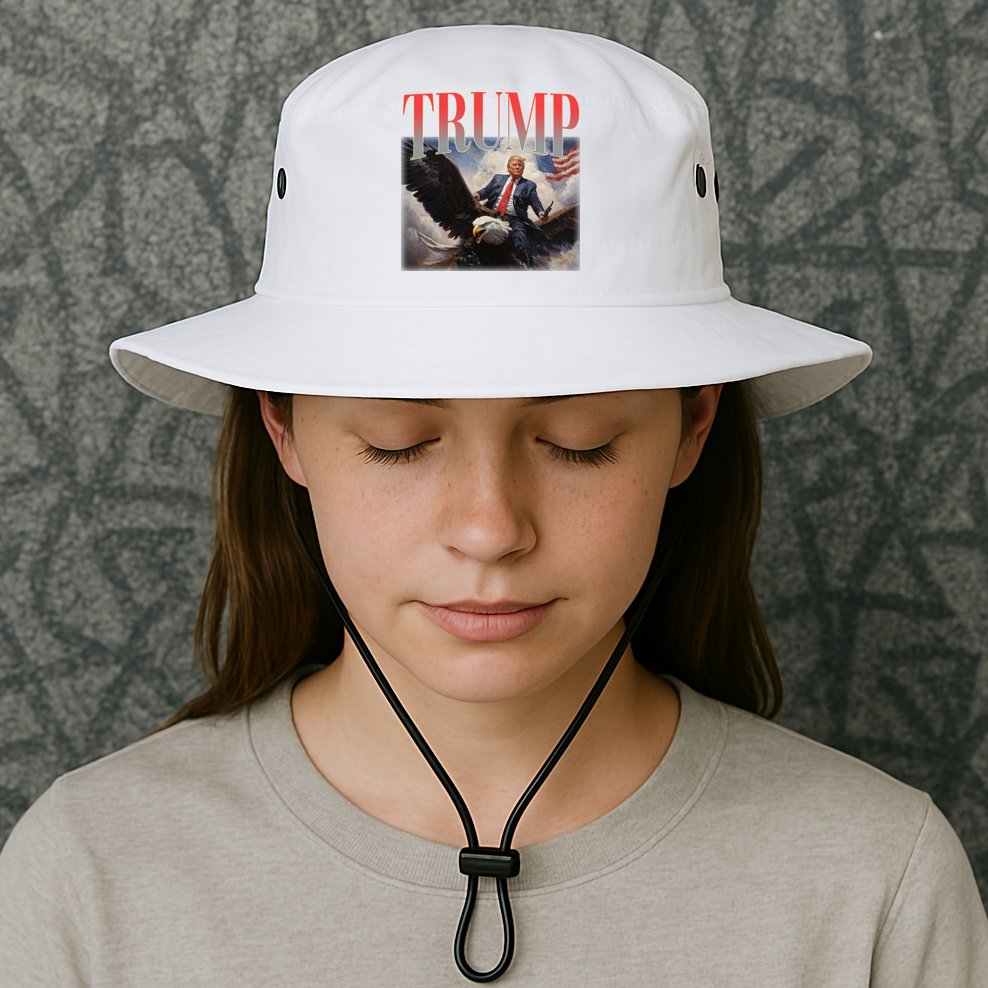 Donald Trump Eagle Usa Maga Bucket Hat