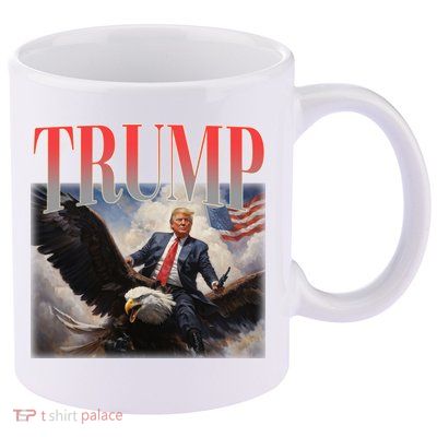 Donald Trump Eagle Usa Maga 11oz C Handle Ceramic Mug