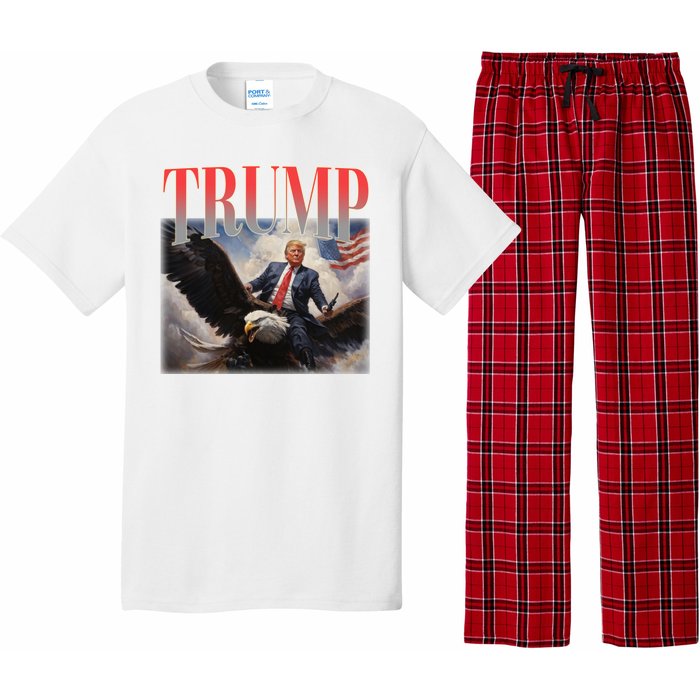 Donald Trump Eagle Usa Maga Pajama Set