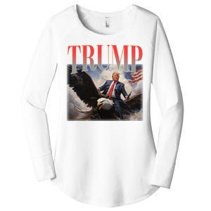 Donald Trump Eagle Usa Maga Women's Perfect Tri Tunic Long Sleeve Shirt