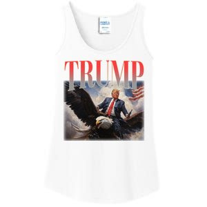 Donald Trump Eagle Usa Maga Ladies Essential Tank