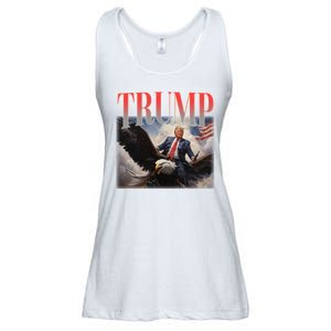 Donald Trump Eagle Usa Maga Ladies Essential Flowy Tank