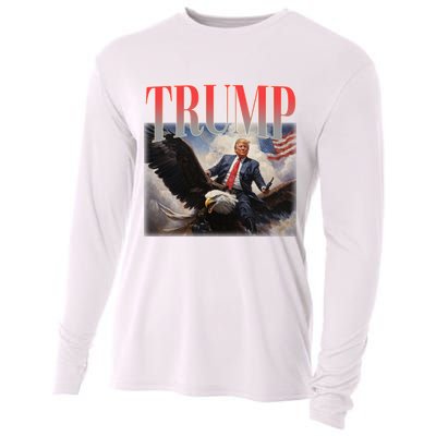 Donald Trump Eagle Usa Maga Cooling Performance Long Sleeve Crew