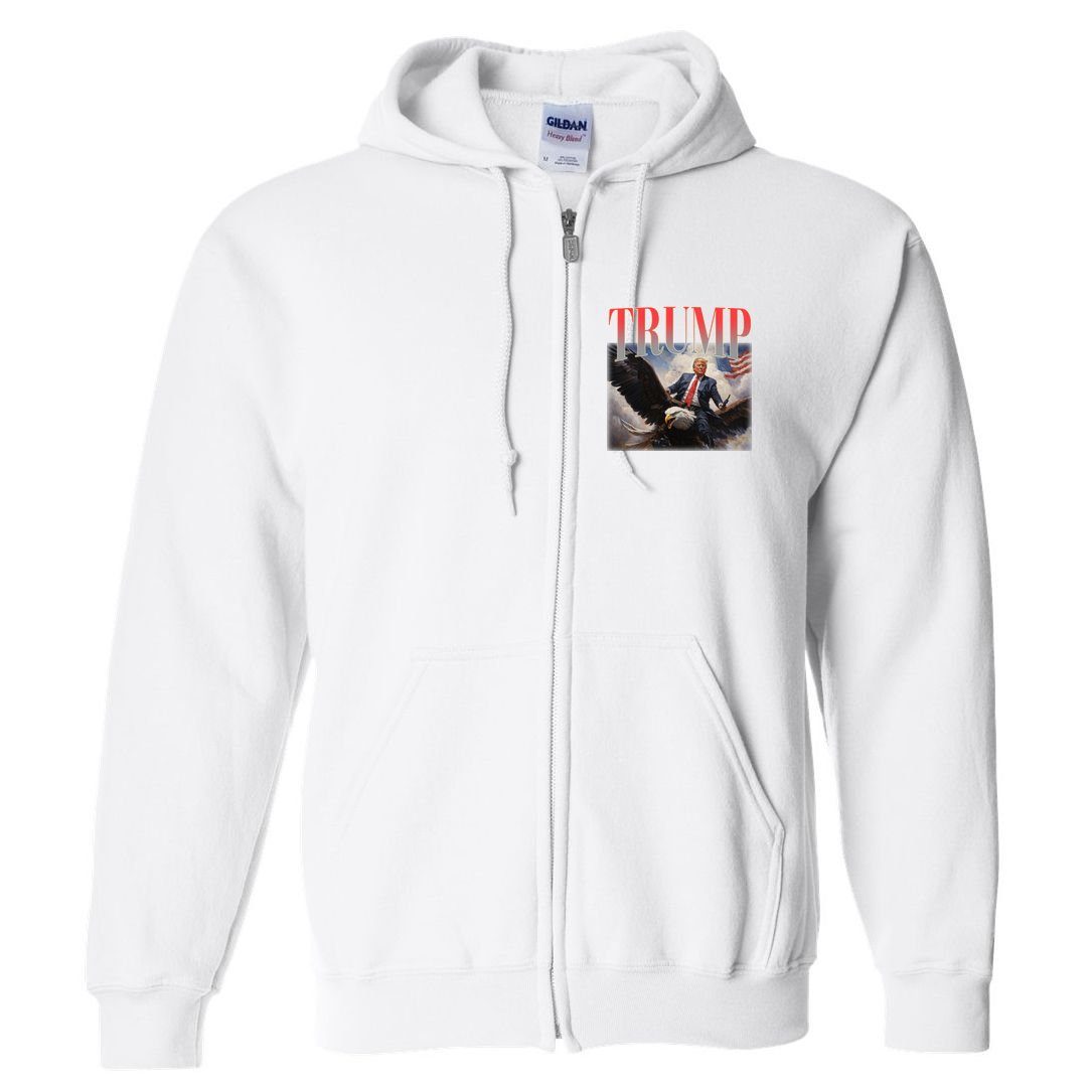 Donald Trump Eagle Usa Maga Full Zip Hoodie