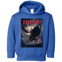 Donald Trump Eagle Usa President 2024 Take America Back Maga Funny Gift Toddler Hoodie