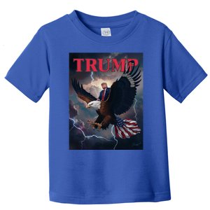 Donald Trump Eagle Usa President 2024 Take America Back Maga Funny Gift Toddler T-Shirt