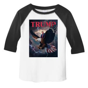 Donald Trump Eagle Usa President 2024 Take America Back Maga Funny Gift Toddler Fine Jersey T-Shirt