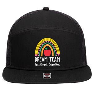 Dream Team Exceptional Education Gift For Teacher 7 Panel Mesh Trucker Snapback Hat