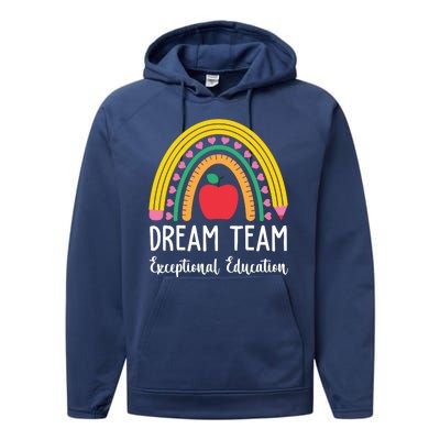 Dream Team Exceptional Education Gift For Teacher Performance Fleece Hoodie