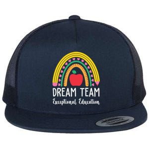 Dream Team Exceptional Education Gift For Teacher Flat Bill Trucker Hat