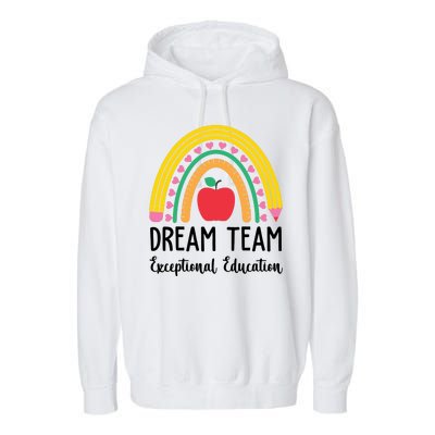 Dream Team Exceptional Education Gift For Teacher Garment-Dyed Fleece Hoodie