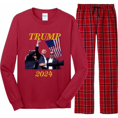 Donald Trump Election Rally 2024 Survived Assassination Shot Long Sleeve Pajama Set