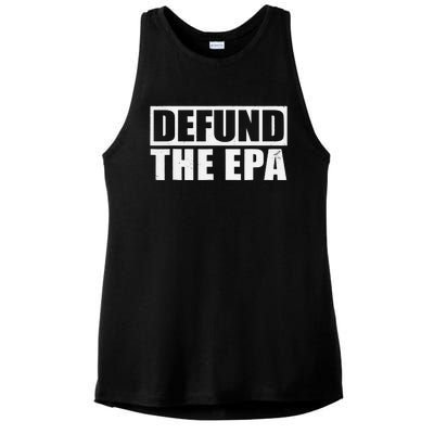 Defund The EPA Funny Meme Ladies PosiCharge Tri-Blend Wicking Tank