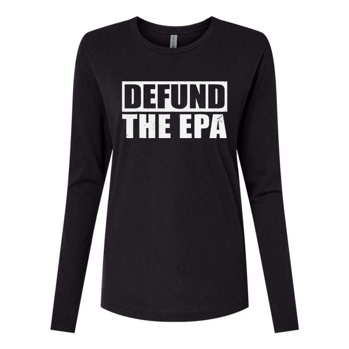 Defund The EPA Funny Meme Womens Cotton Relaxed Long Sleeve T-Shirt