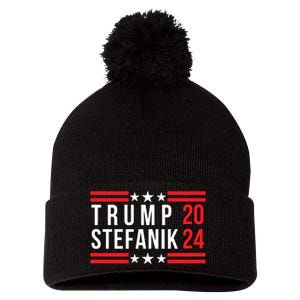 Donald Trump Elise Stefanik Election 2024 Trump Stefanik 2024 Pom Pom 12in Knit Beanie