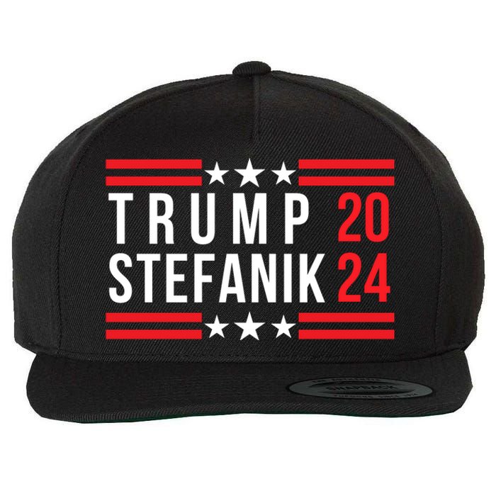 Donald Trump Elise Stefanik Election 2024 Trump Stefanik 2024 Wool Snapback Cap