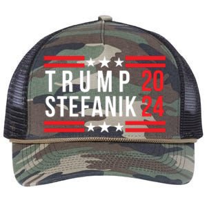 Donald Trump Elise Stefanik Election 2024 Trump Stefanik 2024 Retro Rope Trucker Hat Cap