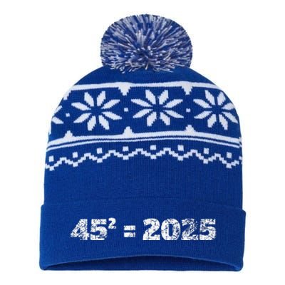 Donald Trump Equation 45 47 Maga Election 2024 USA-Made Snowflake Beanie