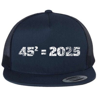 Donald Trump Equation 45 47 Maga Election 2024 Flat Bill Trucker Hat