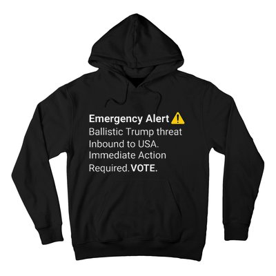 Dislike Trump Emergency Alert System Eas Alarm Voter 2024 Hoodie