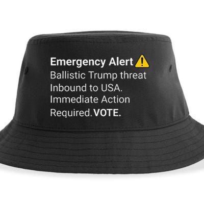 Dislike Trump Emergency Alert System Eas Alarm Voter 2024 Sustainable Bucket Hat