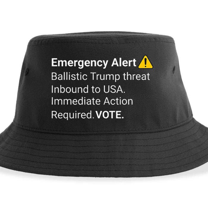 Dislike Trump Emergency Alert System Eas Alarm Voter 2024 Sustainable Bucket Hat