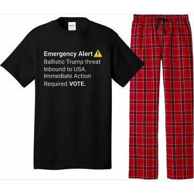 Dislike Trump Emergency Alert System Eas Alarm Voter 2024 Pajama Set