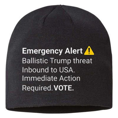 Dislike Trump Emergency Alert System Eas Alarm Voter 2024 Sustainable Beanie