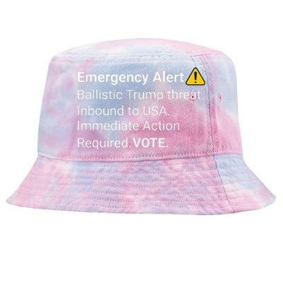 Dislike Trump Emergency Alert System Eas Alarm Voter 2024 Tie-Dyed Bucket Hat