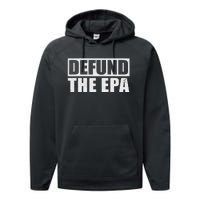 Defund The Epa Funny Meme Performance Fleece Hoodie