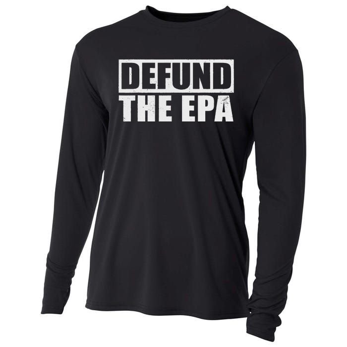 Defund The Epa Funny Meme Cooling Performance Long Sleeve Crew