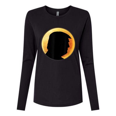 Donald Trump Eclipse Womens Cotton Relaxed Long Sleeve T-Shirt