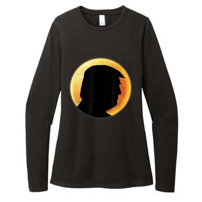 Donald Trump Eclipse Womens CVC Long Sleeve Shirt