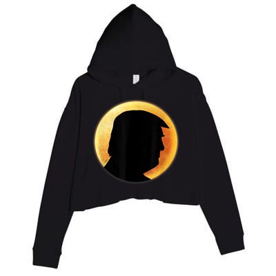 Donald Trump Eclipse Crop Fleece Hoodie